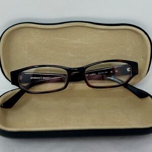 Prodesign Denmark eyeglasses glasses frames 1664 black purple 50-16-140